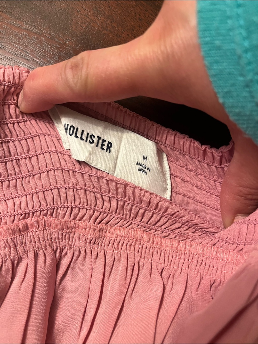 Hollister Pink Ruffle Trim Button-Front Tank Top - Picture 5 of 5